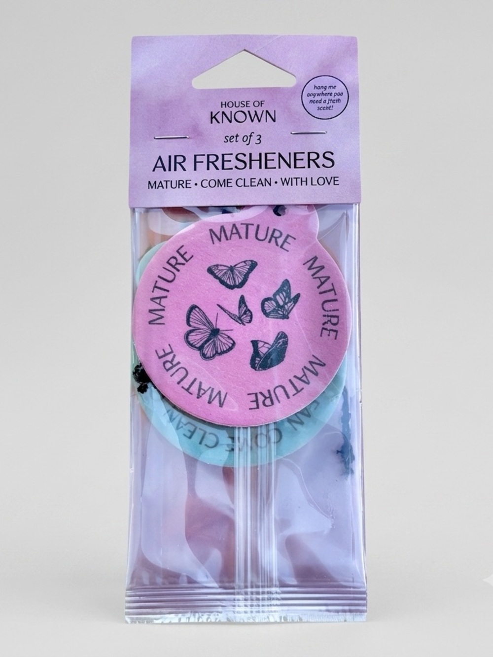 Hilary Duff House of Known Air Fresheners Set of 3 Lucky Me Tour VIP NEW